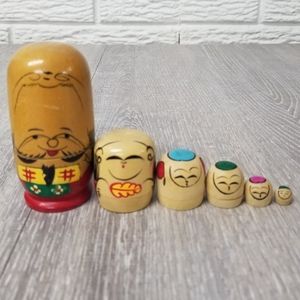 Vintage nesting dolls set of 6 (rare)